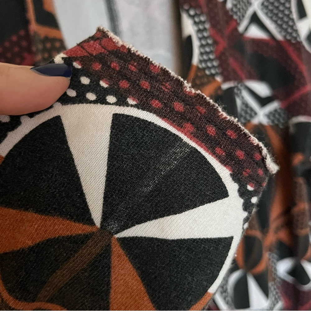 Free People Earthy Artsy Geometric Waterfall Cardigan | Size M - Picture 6 of 10
